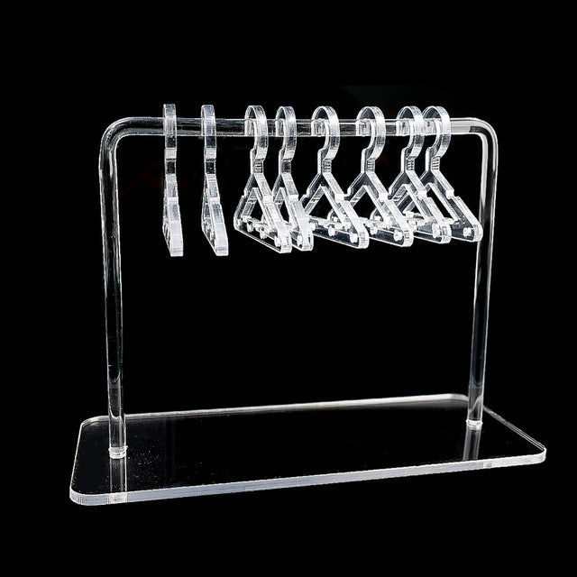 Hanging Hanger-shaped Personalized Earrings Holder Acrylic Choker Storage Display