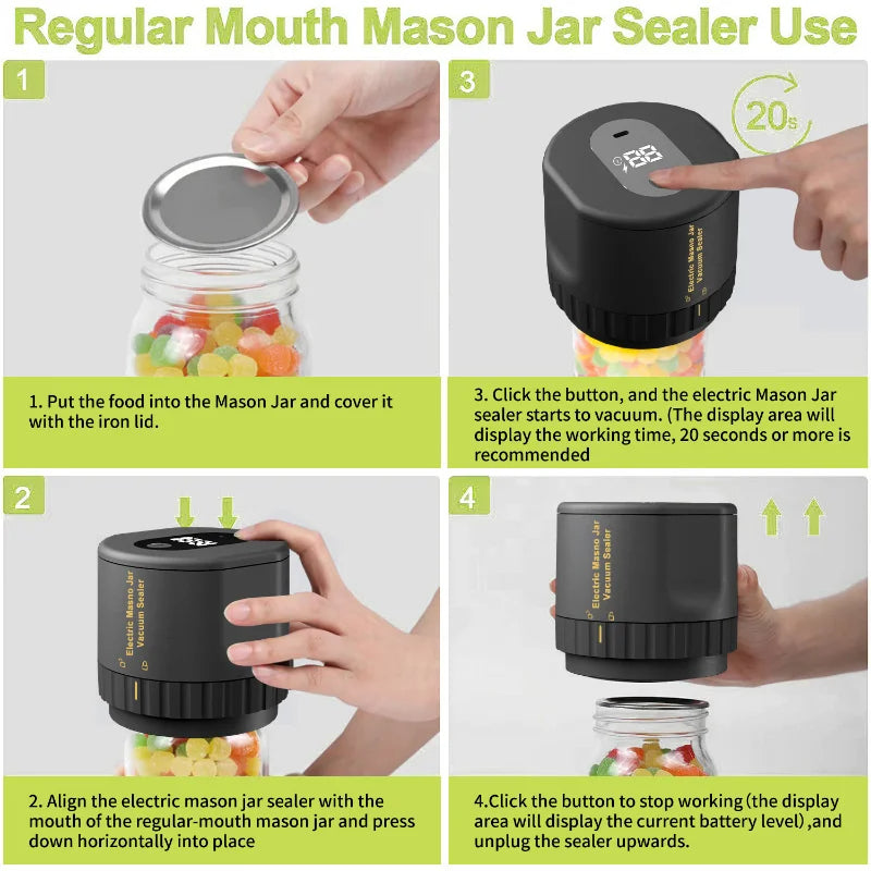 Mason Jar Vacuum Sealer