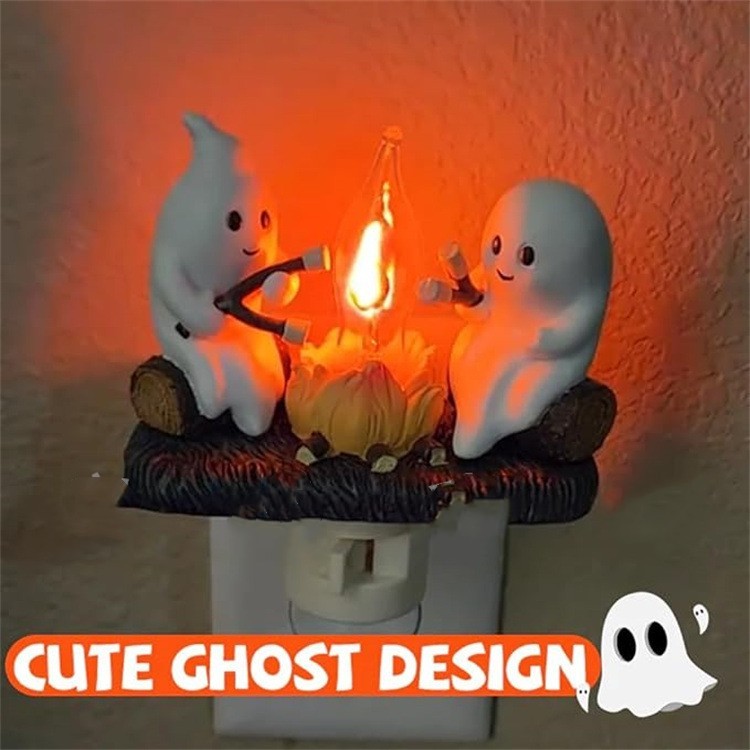 Halloween Ghost Campfire Night Light